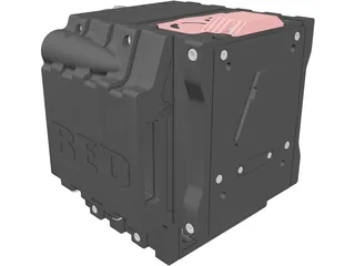 Red Epic Dragon 6K Camera 3D Model preview