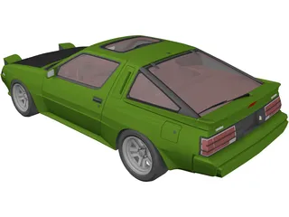 Mitsubishi Starion (1988) 3D Model preview