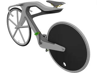 Road Bike Concept 3D Model preview
