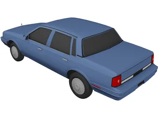 Oldsmobile Cutlass Ciera (1986) 3D Model preview
