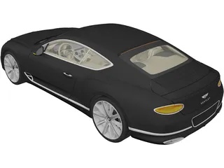Bentley Continental GT (2019) 3D Model preview