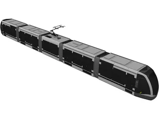 Tram 3D Model preview