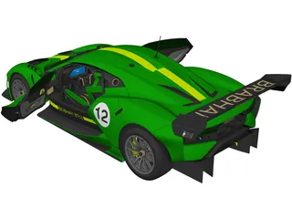 Brabham BT62 (2019) 3D Model preview