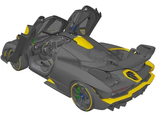 McLaren Senna (2019) 3D Model preview