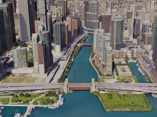 Chicago City, USA (2019) 3D Model preview