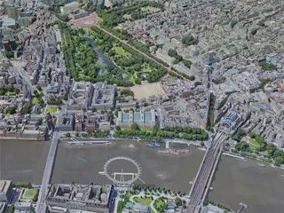 London City, UK (2019) 3D Model preview