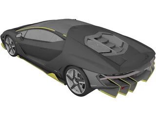 Lamborghini Centenario (2016) 3D Model preview