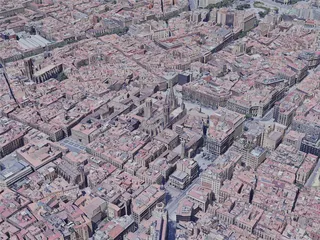Barcelona City, Spain (2019) 3D Model preview