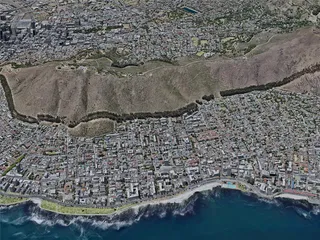 Cape Town City Bowl, South Africa (2019) 3D Model preview
