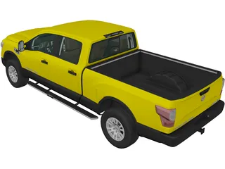 Nissan Titan XD Crew Cab (2016) 3D Model preview