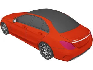 Mercedes-Benz C43 AMG 3D Model preview