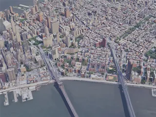 New York City, Lower Manhattan, USA (2019) 3D Model preview