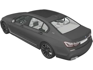 BMW M760Li (2016) 3D Model preview