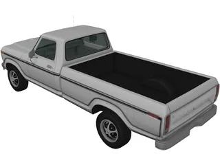 Ford F-150 (1978) 3D Model preview