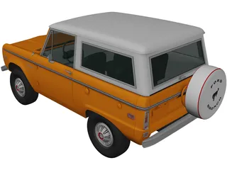 Ford Bronco (1975) 3D Model preview