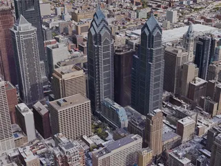 Philadelphia City, PA, USA (2019) 3D Model preview
