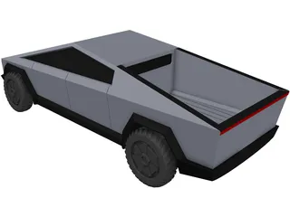 Tesla Cybertruck 3D Model preview