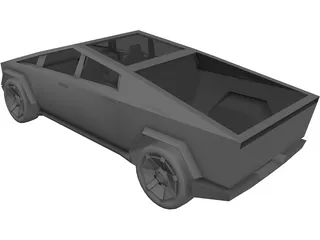 Tesla Cybertruck (2019) 3D Model preview