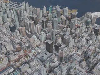 Vancouver City, BC, Canada (2019) 3D Model preview