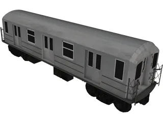 Subway Car 3D Model preview