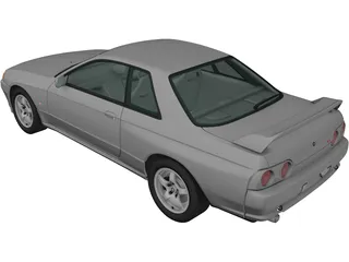 Nissan Skyline R32 GT-R Coupe (1989) 3D Model preview
