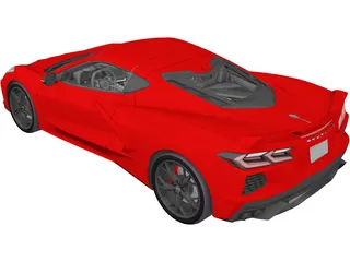 Chevrolet Corvette Z51 (2020) 3D Model preview