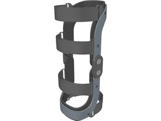Human Knee Joint Brace 3D Model preview
