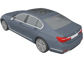 BMW 750i 7-series [G11] (2016) 3D Model preview