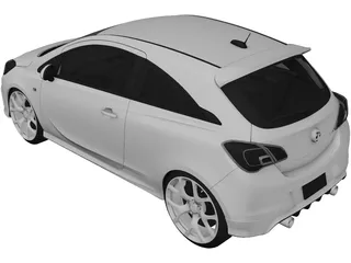 Opel Corsa (2016) 3D Model preview