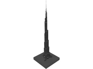 Burj Khalifa 3D Model preview