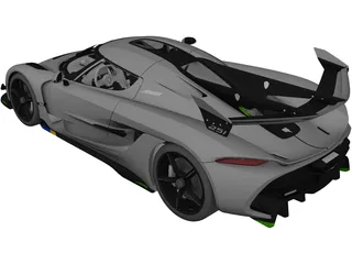 Koenigsegg Jesko (2020) 3D Model preview