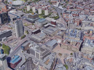 Birmingham City, UK (2019) 3D Model preview