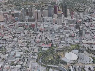 Calgary City, AB, Canada (2019) 3D Model preview