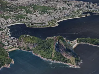 Rio de Janeiro City, Brazil (2019) 3D Model preview
