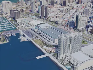San Diego City, CA, USA (2019) 3D Model preview