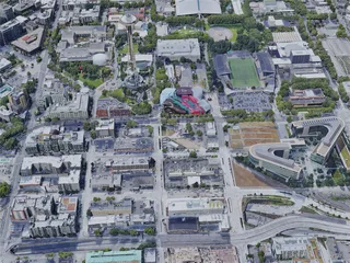 Seattle City, WA, USA (2019) 3D Model preview