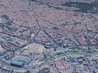 Madrid City, Spain (2019) 3D Model preview