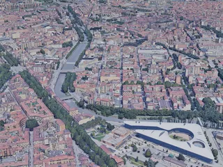 Turin City, Italy (2019) 3D Model preview