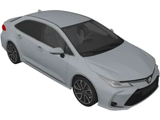 Toyota Corolla (2019) 3D Model preview