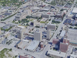 Milwaukee City, WI, USA (2019) 3D Model preview
