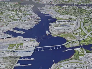 Norfolk City, VA, USA (2019) 3D Model preview