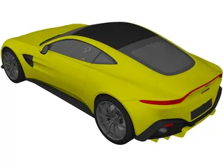 Aston Martin Vantage (2019) 3D Model preview