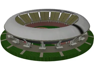 Soccer Stadium 3D Model preview