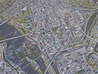 Richmond City, VA, USA (2019) 3D Model preview