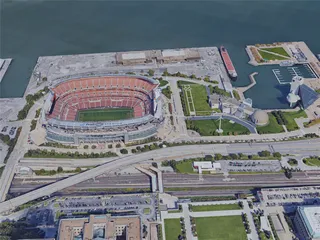Cleveland City, OH, USA (2019) 3D Model preview