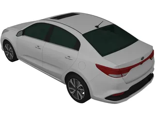 Kia Rio (2017) 3D Model preview