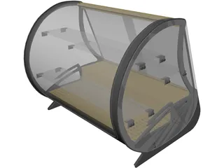 Showcase Refregirator 3D Model preview