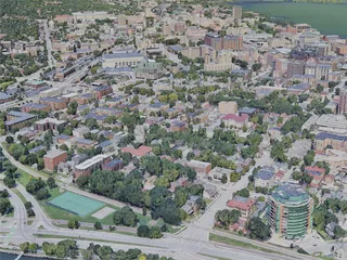 Madison City, WI, USA (2019) 3D Model preview