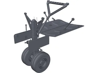 Boeing 737 Landing Gear 3D Model preview