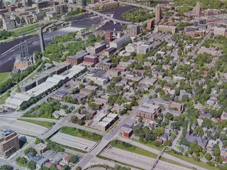 Minneapolis City, MN, USA (2019) 3D Model preview